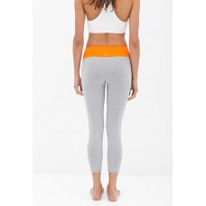 z (售完) Forever 21 Colorblocked Yoga Capris 瑜伽運動褲/ 七分褲