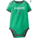 Carter's Graphic Slogan Bodysuit 原裝正版 Carter's 嬰兒三角哈衣 "Handsome Like Daddy" 9M 有吊牌