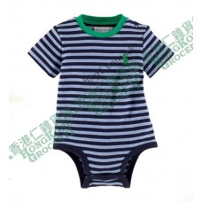 z (售完) Ralph Lauren Infant boys Striped Jersey Bodysuit 橫間全棉嬰兒夾衣